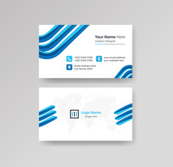 Modern Creative Clean Business Card Design Template Vector