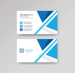 Fototapeta premium Modern Creative Clean Business Card Design Template Vector