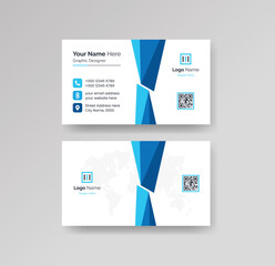 Modern Creative Clean Business Card Design Template Vector