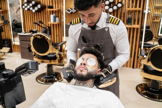 Massage Procedure For Client At Barbershop