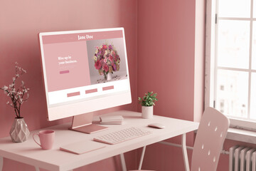 Minimal Desktop Blog Website