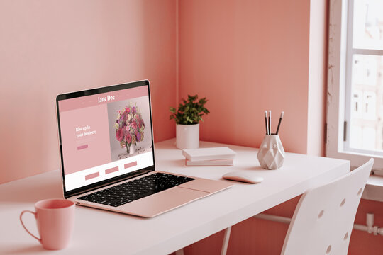 Minimal Desktop Blog Website