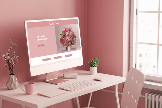 Minimal Desktop Blog Website