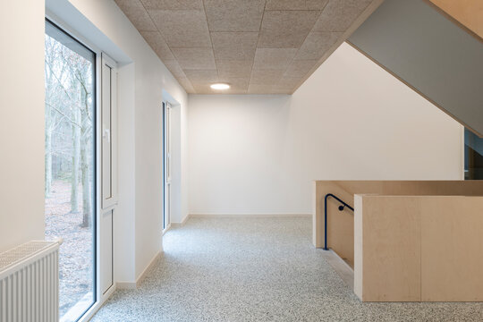 stairwell in school building