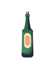 flat wine bottle