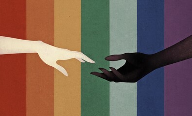 Reaching hands