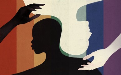 Romantic LGBT concept