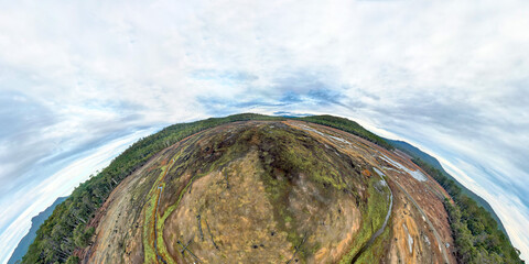 Deforestation for farming & grazing: land clearing of Australian bush 