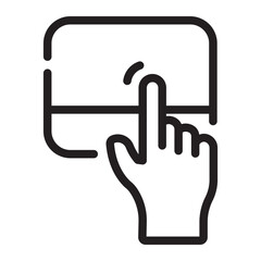 touchpad line icon