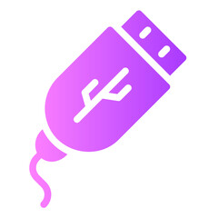 Usb Cable gradient icon