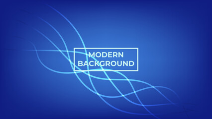 Modern background with curved lines in the middle with light blue, easy to edit
