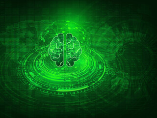 3d illustration Human health brain 
