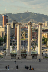 Obraz premium barcelona olympic colums