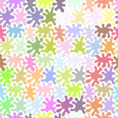 Seamless pattern, multicolor abstract shapes. Vector geometric background. 