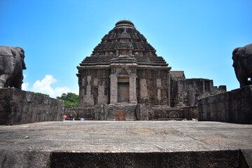 Puri, Odisha/ India - June 19 2022: Konark Sun Temple, Architecture Marvel of Eastern India at Odisha, Puri