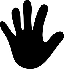 Hand vector icon on eps 8 with a white background.eps
