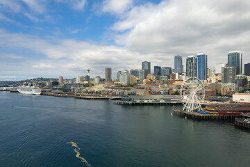Fototapeta na wymiar city skyline Beautiful Seattle, Washington