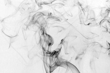 Close up of cigarette smoke abstract