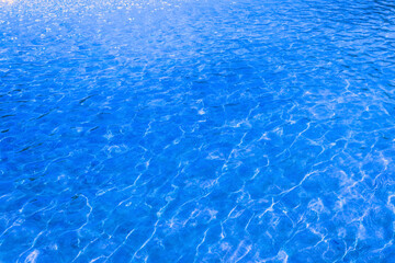 Fototapeta na wymiar Ripple Water with Sun Reflection for Summer Holiday Vacations Thematic Wallpaper.