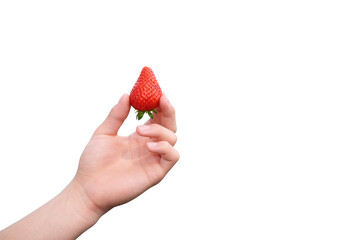 苺と手ビタミンCの多い食べ物美容と健康イメージ素材