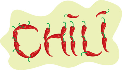 red hot chily vector illustration