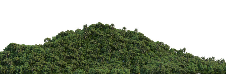 Mountain on a white background
