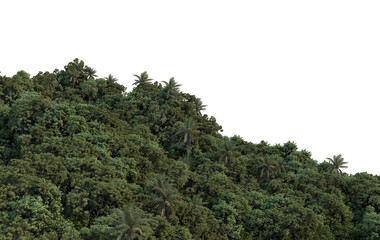 Mountain on a white background