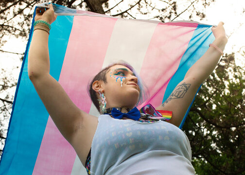 Trans Pride Flag Shoot
