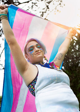 Trans Pride Flag Shoot
