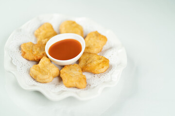 Thai snacks with white background 