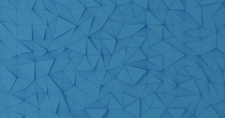 blue Polygonal background 3d rendered