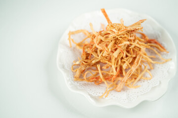 Thai snacks with white background 