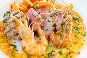 grilled salmon steak