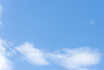 Fantastic White a Cloud Soft in the blue sky on a clear day background.