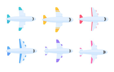 Passenger plane flying in the sky side view. travel concept