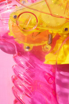 Pink And Yellow Abstract Background