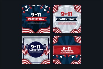 9.11 Patriot Day Festivity Social Media Post Template
