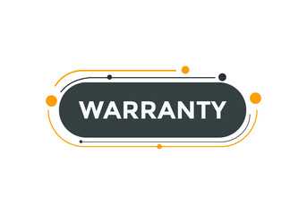 warranty Colorful web banner. vector illustration. warranty label sign template
