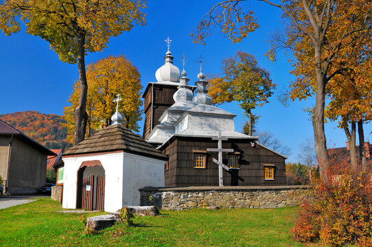 Saint Parascheva of Balkans church in Uscie Gorlickie, Lesser Poland Voivodeship.