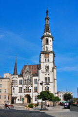 Fototapeta na wymiar Town hall. Zabkowice Slaskie, Lower Silesian Voivodeship, Poland.