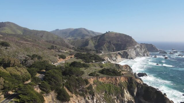 Big Sur bridge in afternoon light