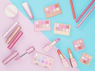 コスメ　メイク　3D