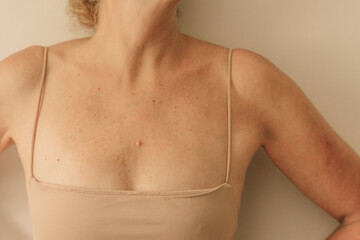 60s female body part in lingerie