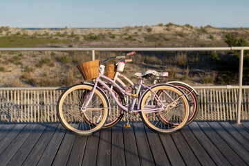 Bikes on the boardwalk