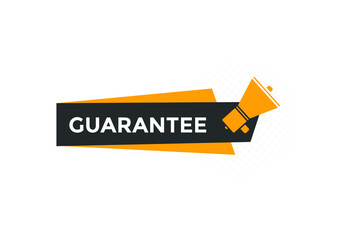 guarantee Colorful web banner. vector illustration. guarantee label sign template
