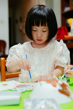  Kid Doodles With Watercolor On Mask