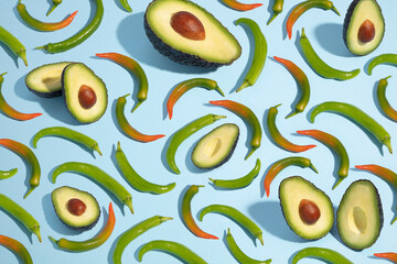 Chilli and avocado