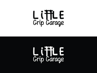  little grip garage logo design minimal style illustration.eps