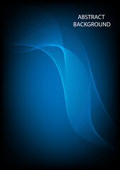 abstract background pattern line parallel with blue ball glow blue style vector illustration