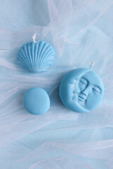 set of original handmade candles made of natural soy wax